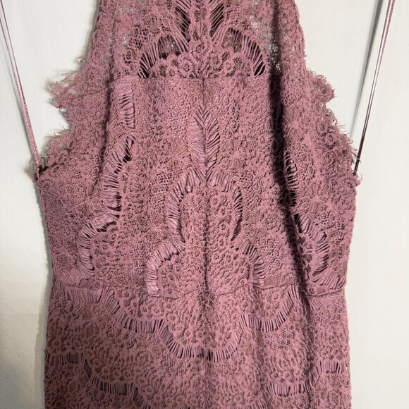 Free People Intimately FP She's Got It Lace Mini Dress Women's XS Brown Bodycon - Picture 8 of 13